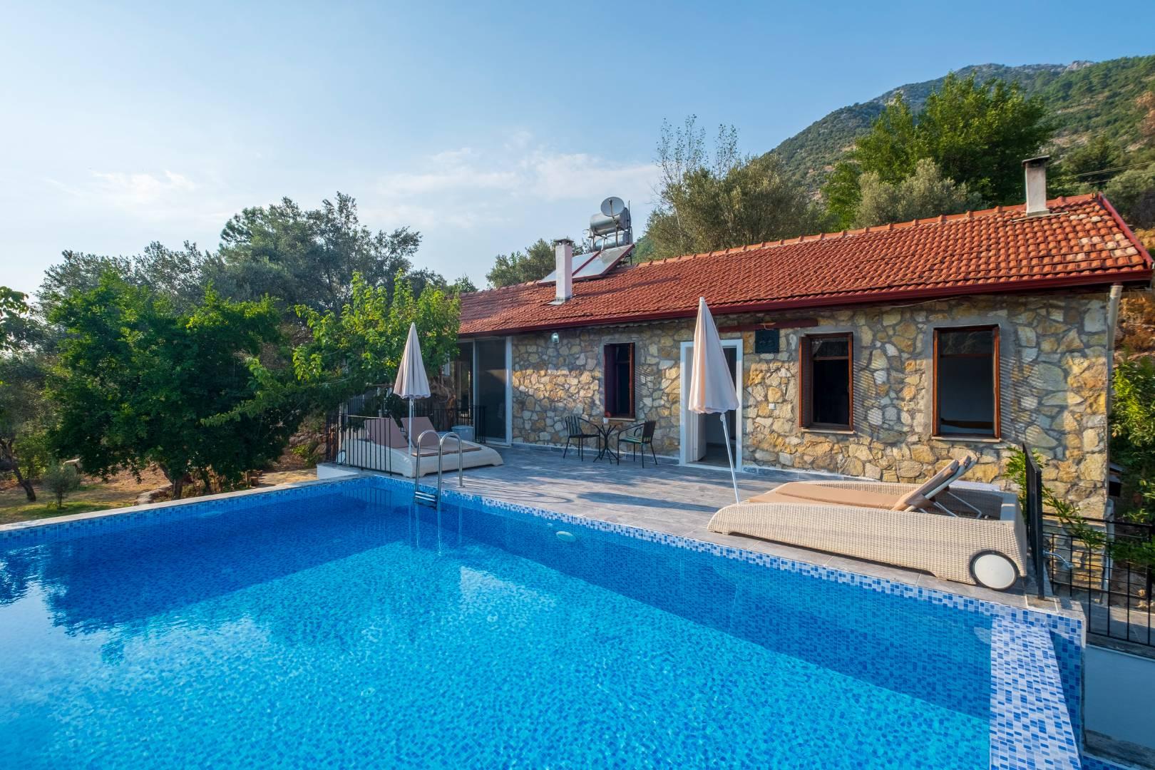 Fethiye Yeşilüzümlü'de Muhteşem Doğada, Özel Havuzlu, Konforlu Villa -38674