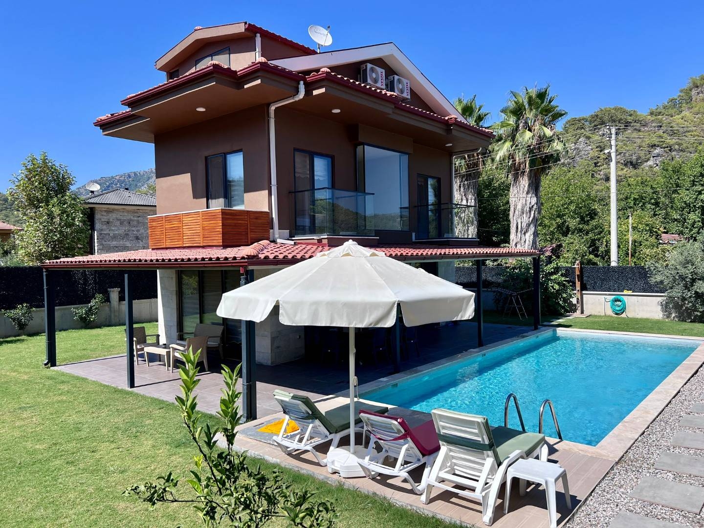 Fethiye İnlice'de Kalabalık Ailelere Uygun, Özel Havuzlu, Şık Villa