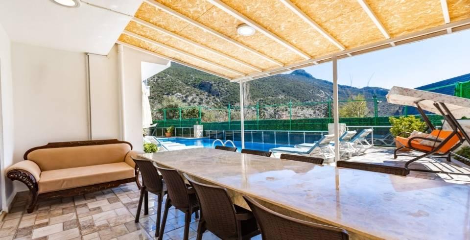 Kaş İslamlar'da Modern Tasarımlı, Özel Havuzlu, 10 Kişilik Villa-40422