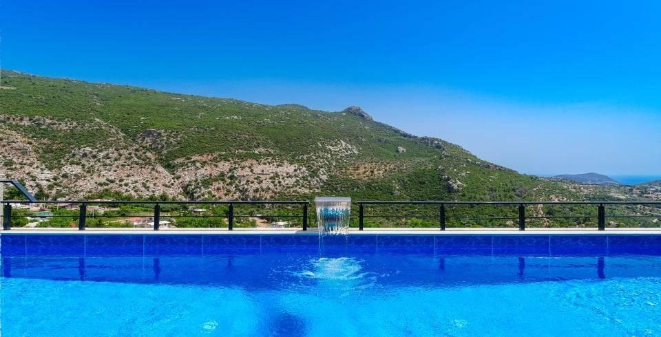 Kaş İslamlar'da Dağ ve Orman Manzaralı, Özel Havuzlu, 2+1 Villa-40279