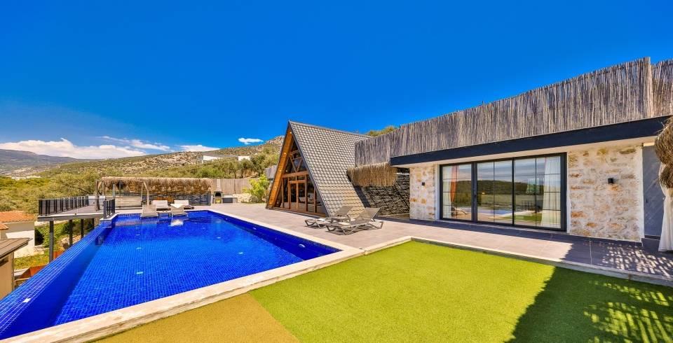 Kaş İslamlar'da Doğa İçerisinde, Özel Havuzlu, 6 Kişilik Bungalov-40048