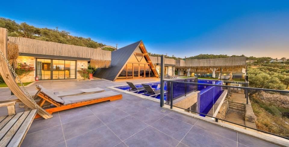 Kaş İslamlar'da Doğa İçerisinde, Özel Havuzlu, 6 Kişilik Bungalov-40048