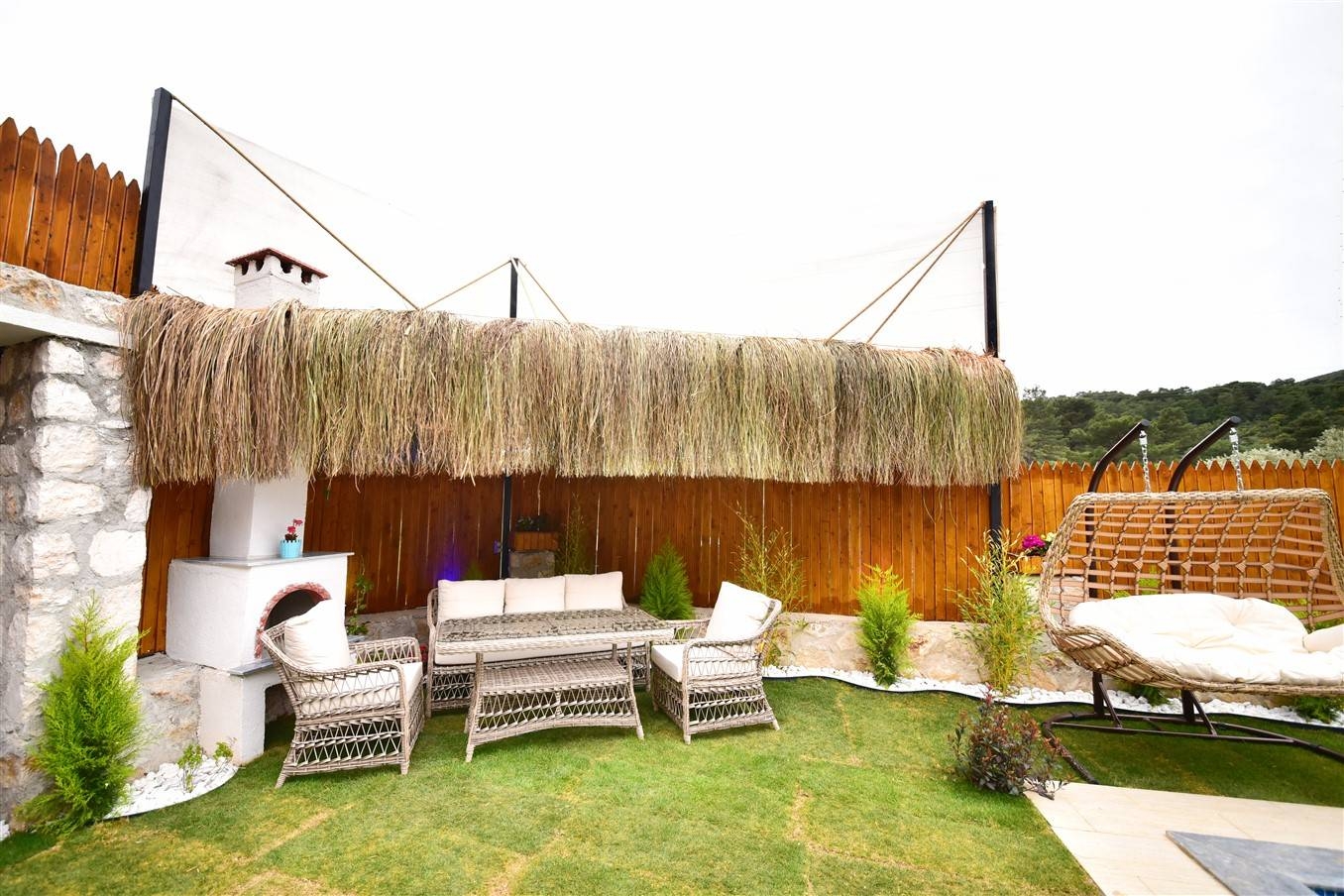 Kalkan Akbel'de Doğanın Kalbinde, Özel Havuzlu, Taş Villa