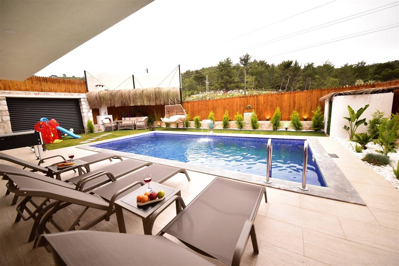 Kalkan Akbel'de Doğanın Kalbinde, Özel Havuzlu, Taş Villa