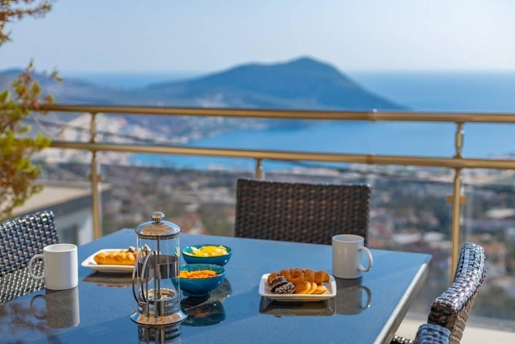 Kalkan Akbel'de Muazzam Deniz Manzaralı, Özel Havuzlu, Modern Villa-15620