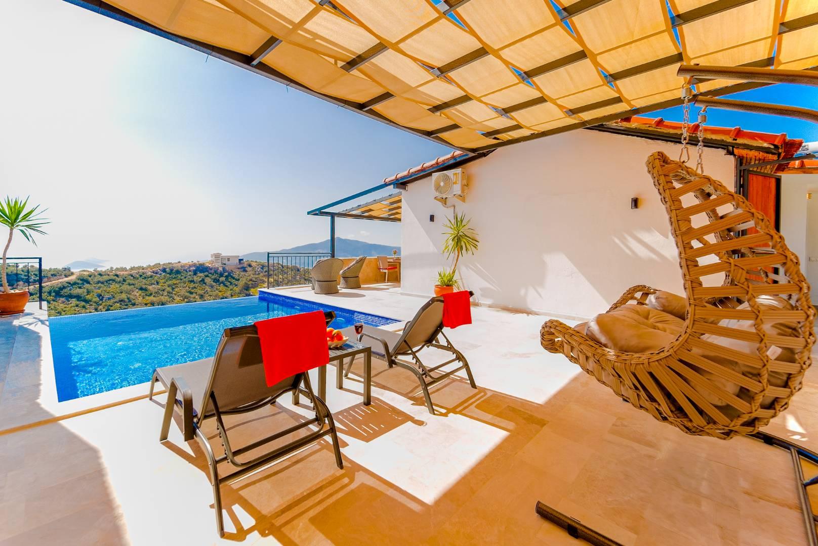 Kaş Bezirgan'da Balayı Çiftlerine Uygun, Özel Havuzlu, Şık Villa-43193