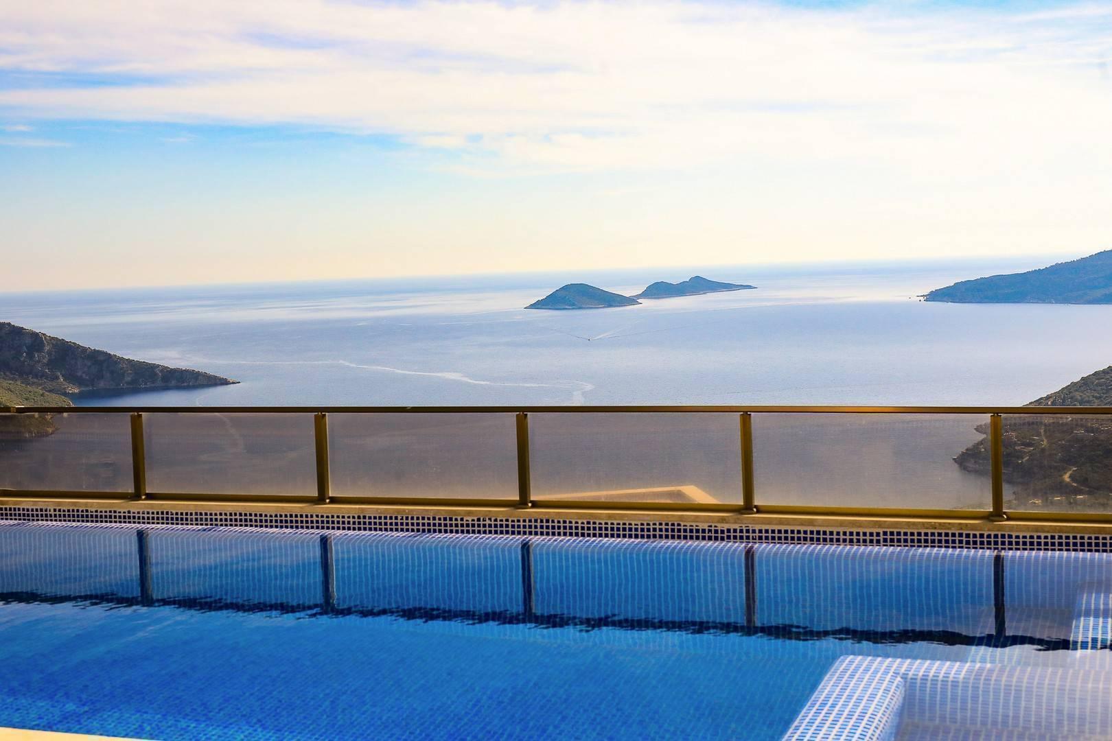 Kaş Kalkan'da Deniz Manzaralı, Özel Havuzlu, Konforlu Şık Villa-40969