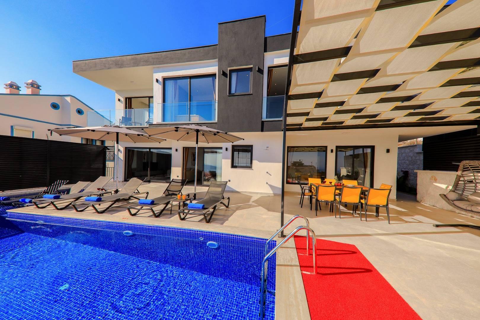 Kaş Kalkan'da Kalabalık Ailelere Uygun, Özel Havuzlu, Ferah Villa-38635