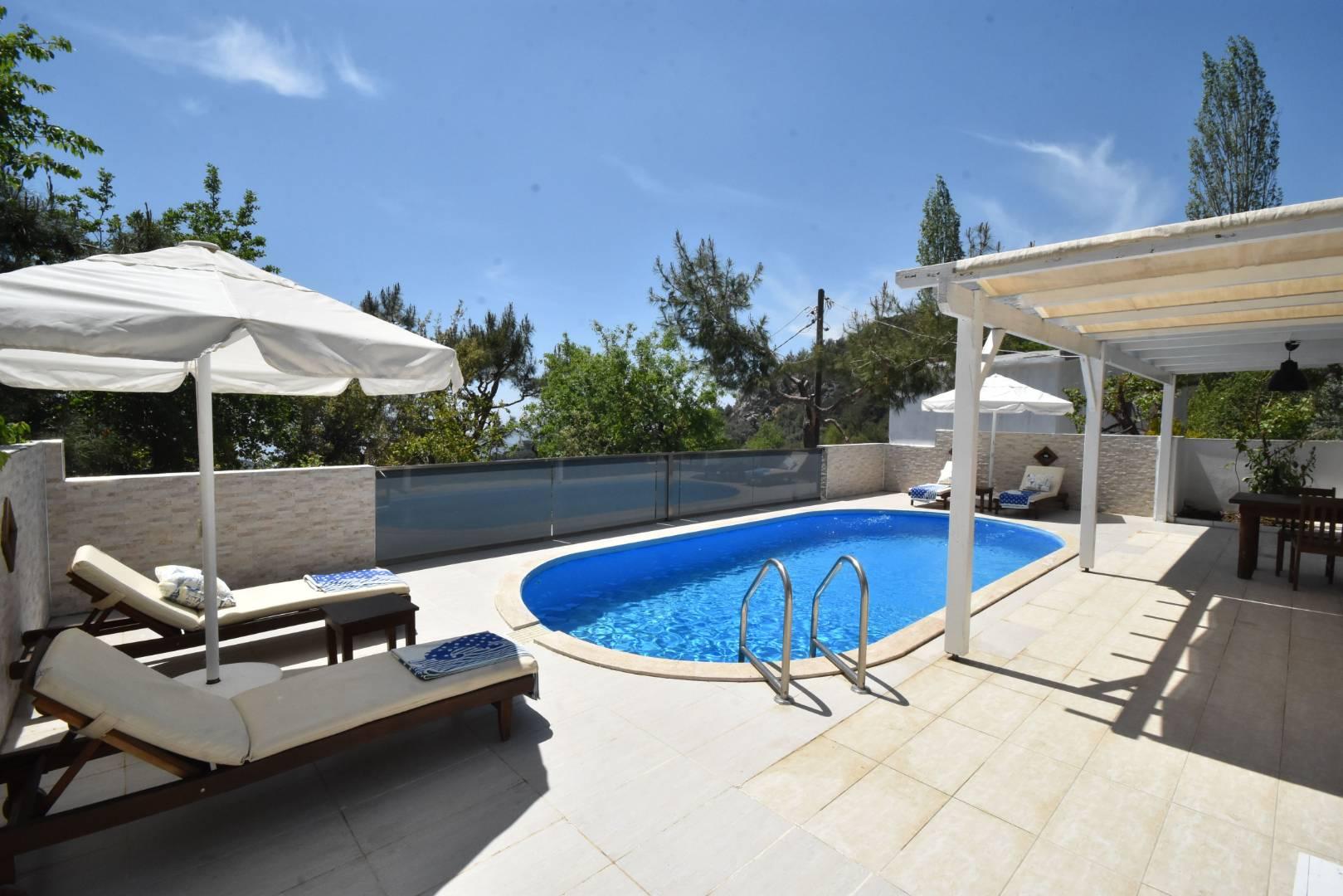 Kaş İslamlar'da Balayı Çiftlerine Uygun, Özel Havuzlu, Ahşap Villa-43212