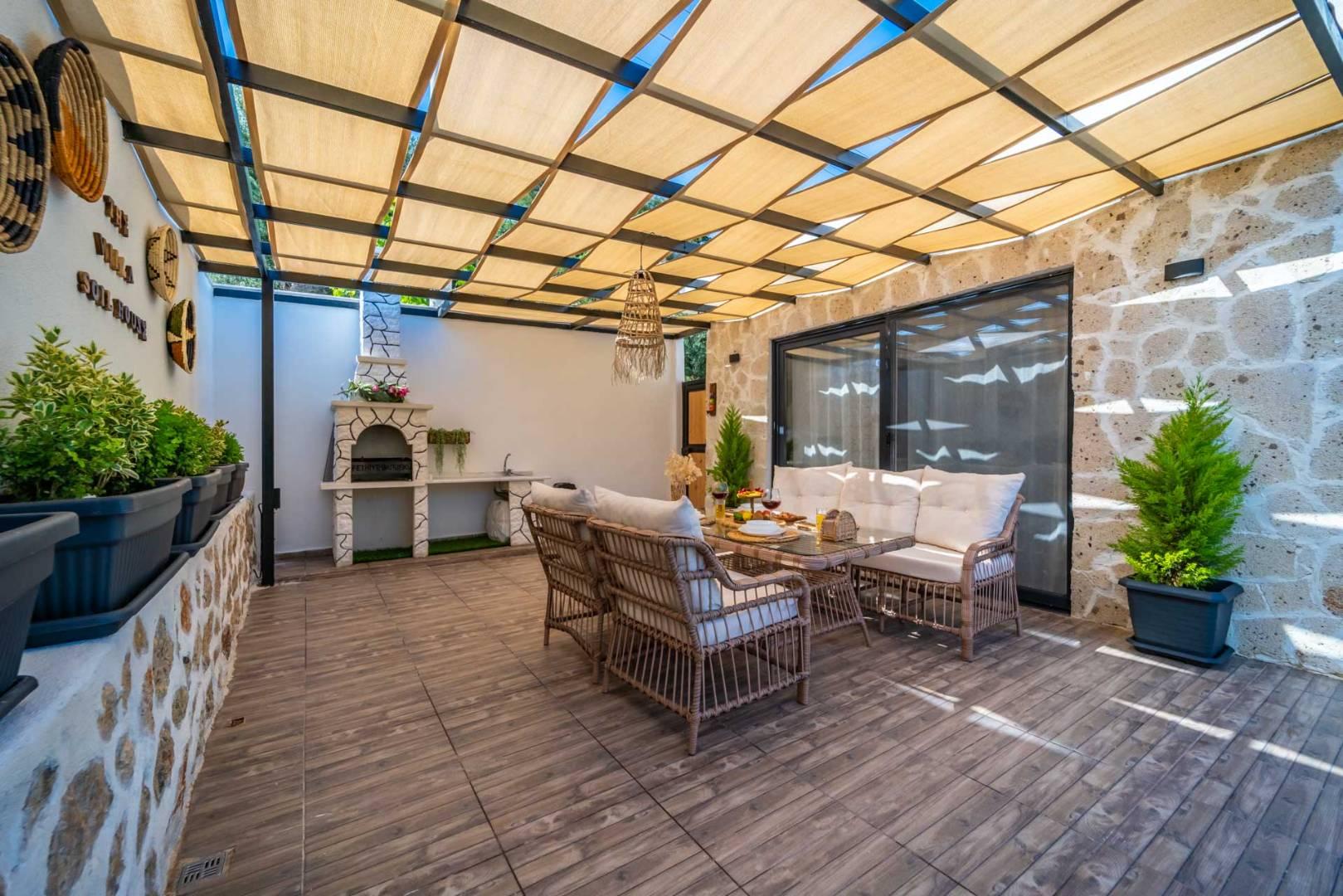 Kaş İslamlar'da Orman Manzaralı, Özel Havuzlu, 4 Kişilik Villa-43360