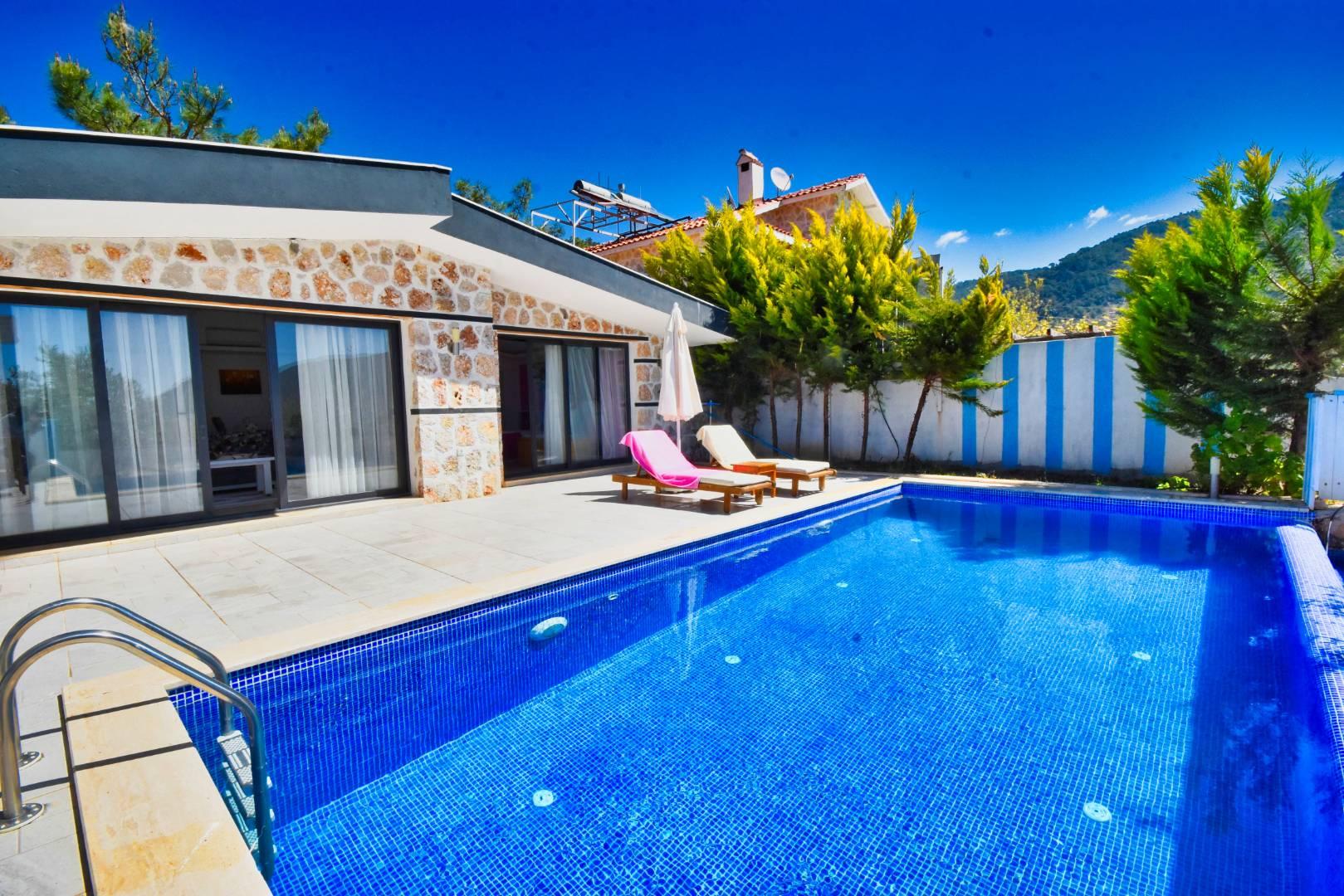 Kaş İslamlar'da Enfes Doğada, Özel Havuzlu, Balayı Villası-43211