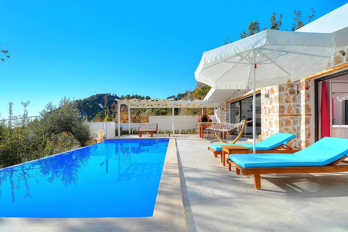 Kaş İslamlar'da Enfes Doğada, Özel Havuzlu, Balayı Villası-43211