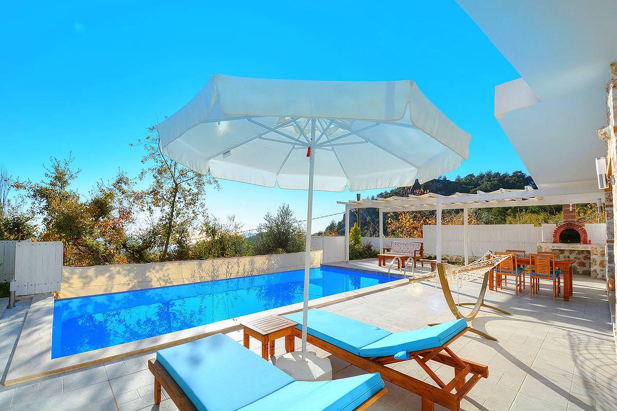 Kaş İslamlar'da Enfes Doğada, Özel Havuzlu, Balayı Villası-43211