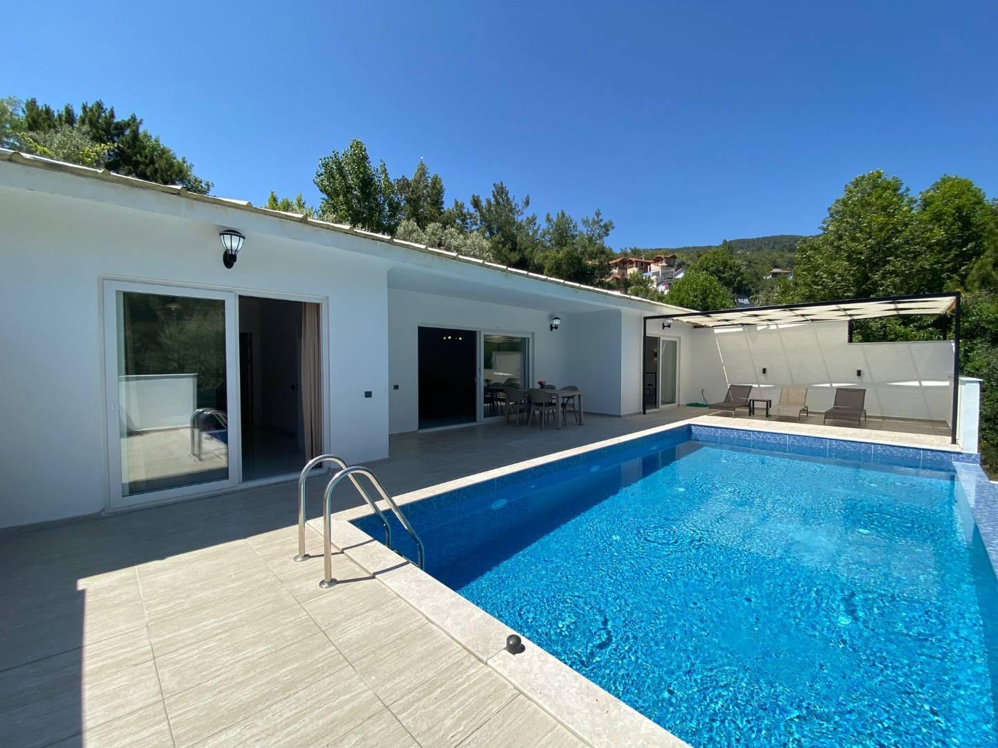 Kaş İslamlar'da Muhteşem Doğa Manzaralı, Özel Havuzlu, Lüks Villa-35353