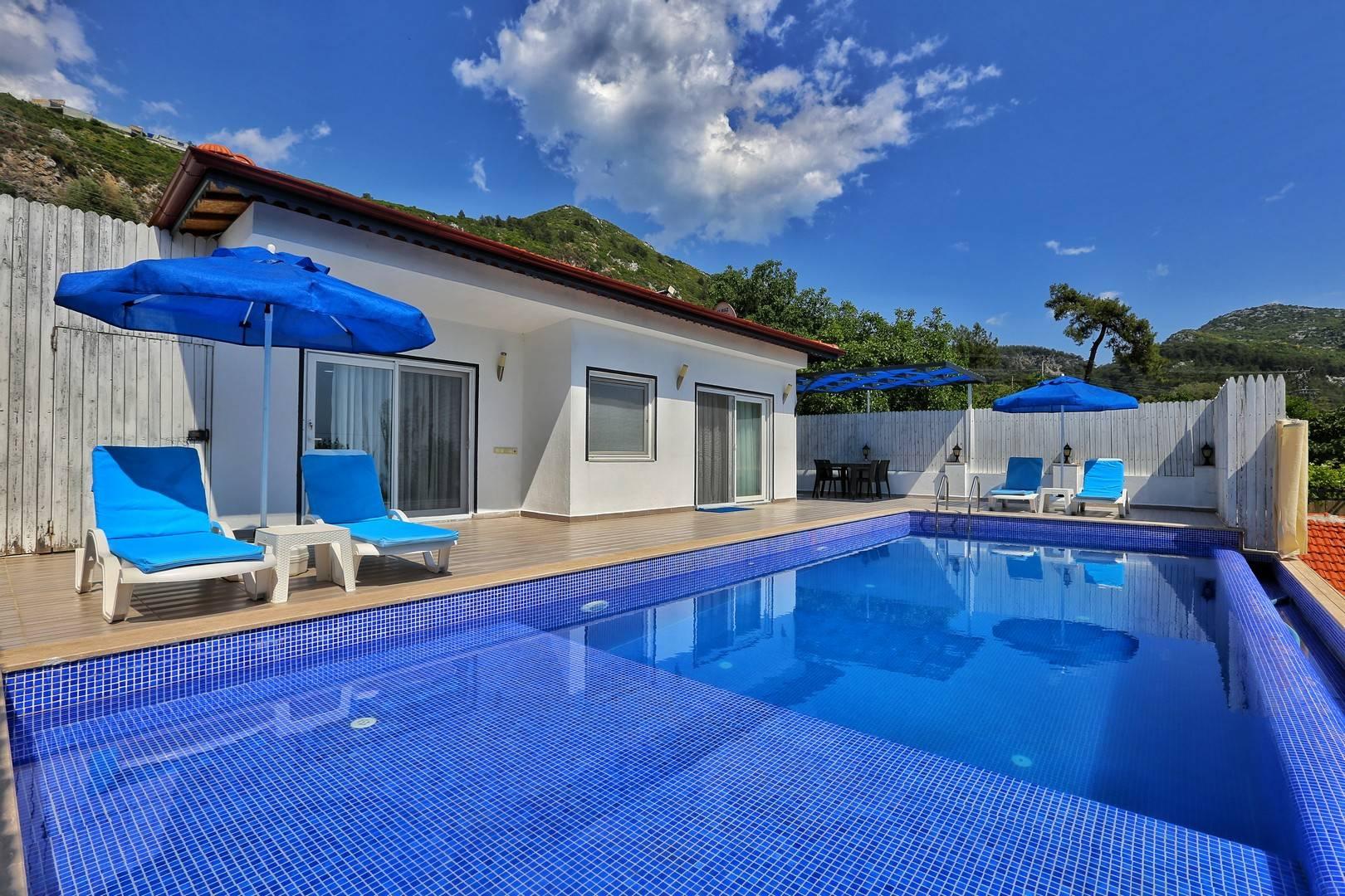 Kaş İslamlar'da Huzurlu Doğada, Özel Havuzlu, Jakuzili Villa-43362