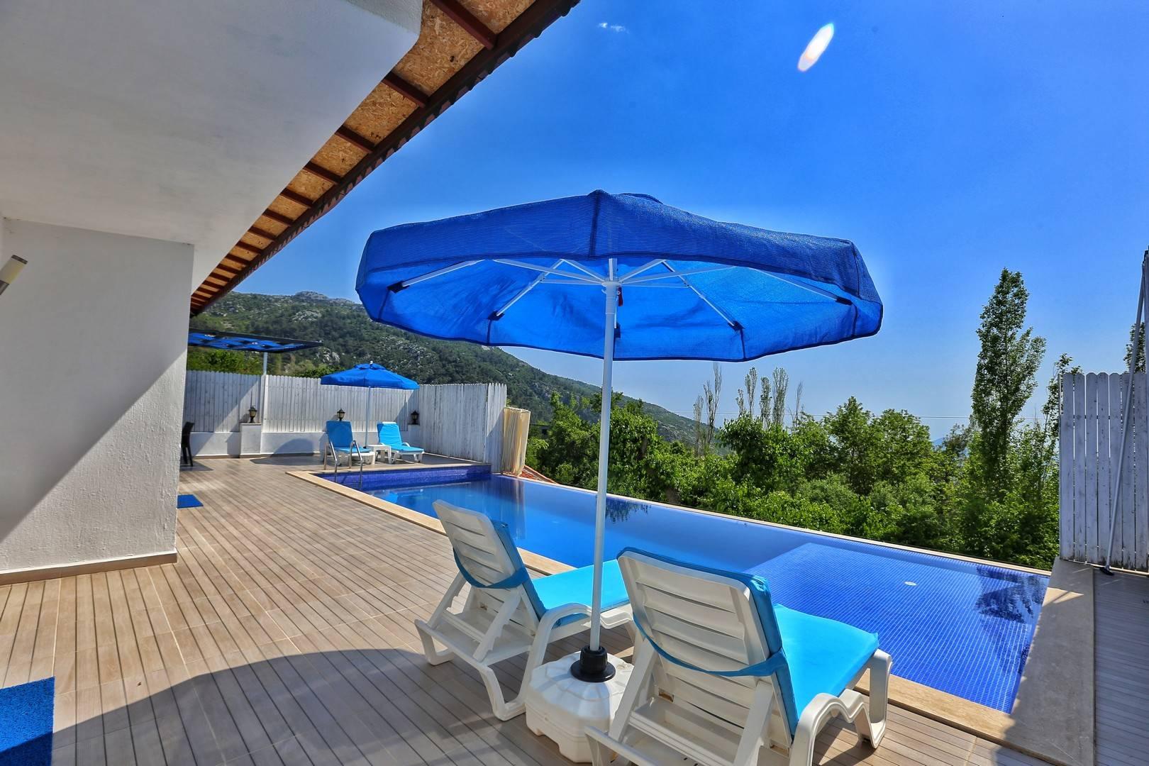 Kaş İslamlar'da Huzurlu Doğada, Özel Havuzlu, Jakuzili Villa-43362