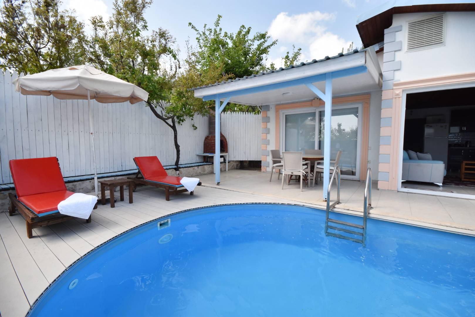 Kaş İslamlar'da Yemyeşil Doğada, Özel Havuzlu, Balayı Villası-35348