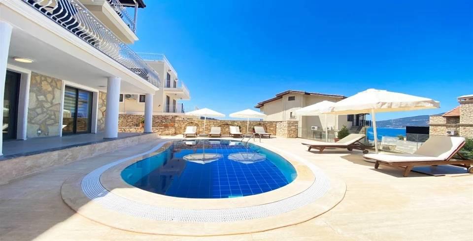 Kalkan Kışla'da Deniz Manzaralı, Özel Havuzlu, Konforlu Villa-39706
