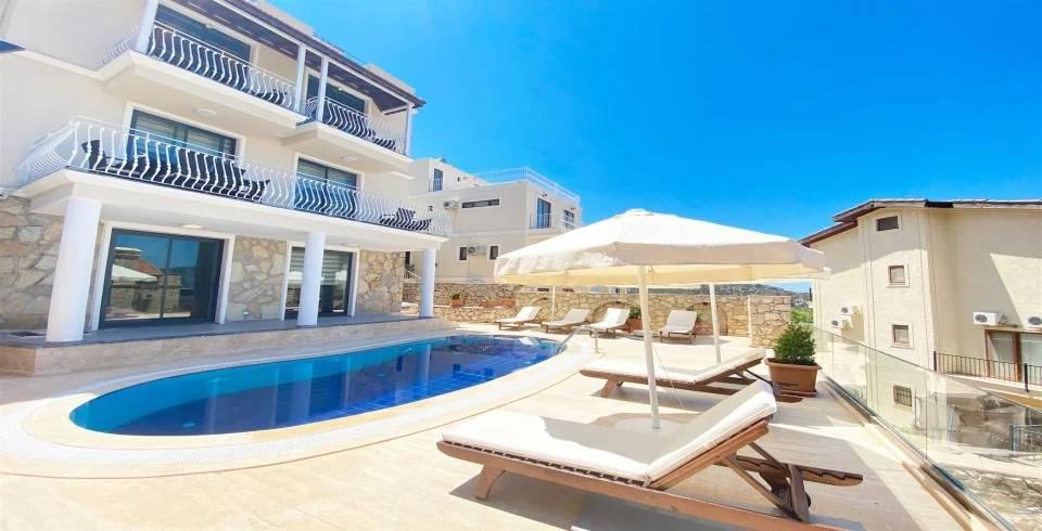 Kalkan Kışla'da Deniz Manzaralı, Özel Havuzlu, Konforlu Villa-39706