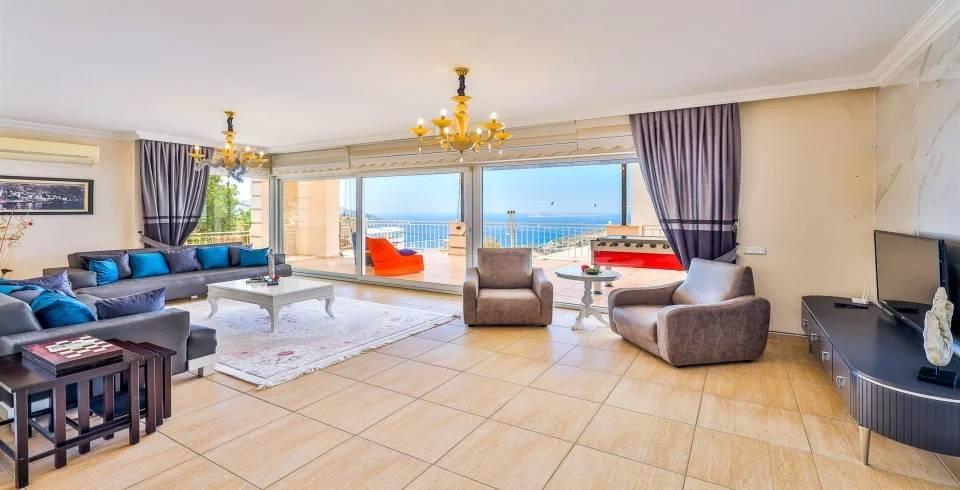 Kaş Kalkan'da Deniz Manzaralı, Özel Havuzlu, 7 Kişilik Villa-40226