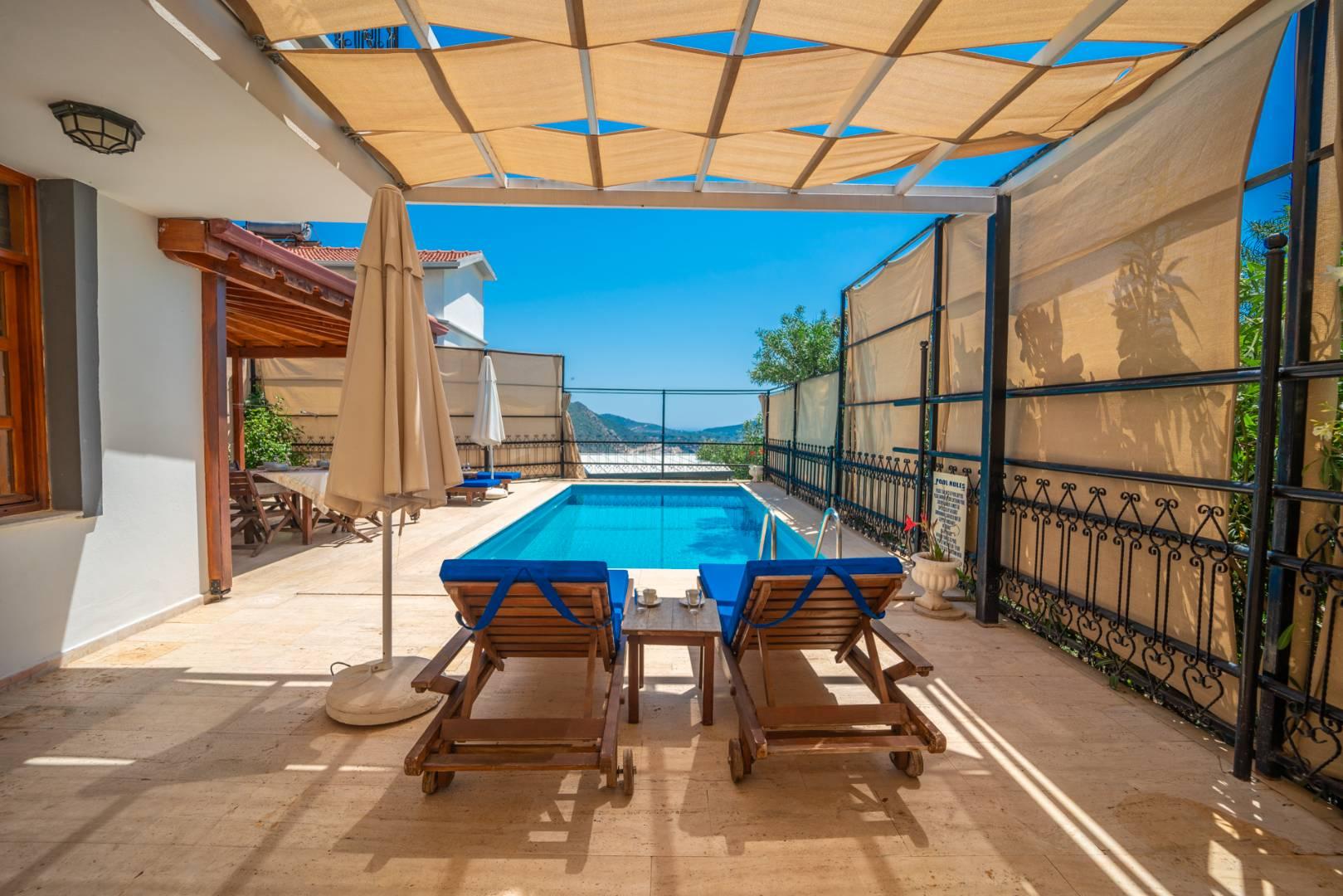 Kaş Kalkan'da Deniz ve Doğa Manzaralı, Özel Havuzlu, Modern Villa-37334