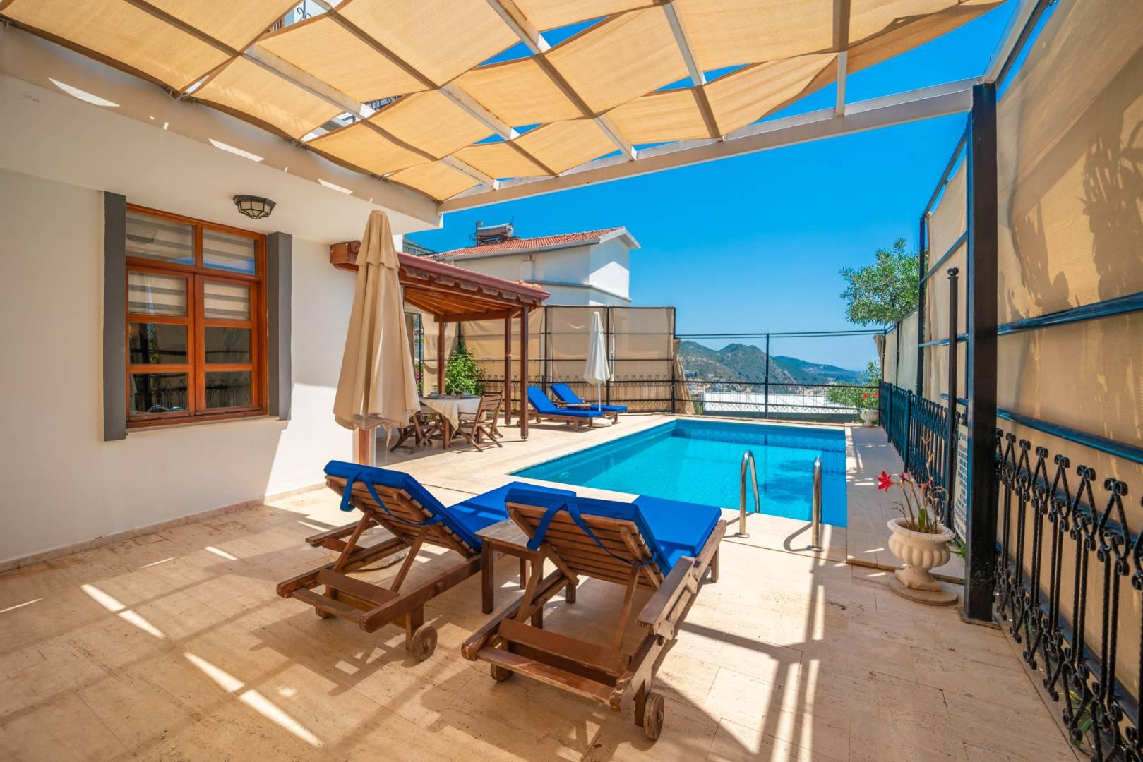 Kaş Kalkan'da Deniz ve Doğa Manzaralı, Özel Havuzlu, Modern Villa-37334