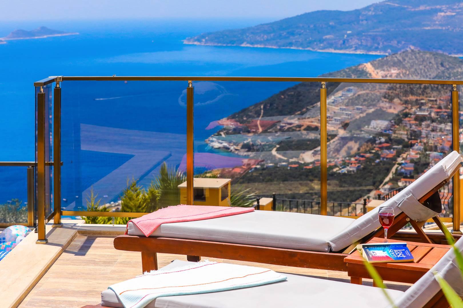 Kaş Kalkan'da Muhteşem Deniz Manzaralı, Özel Havuzlu, Lüks Villa-41051