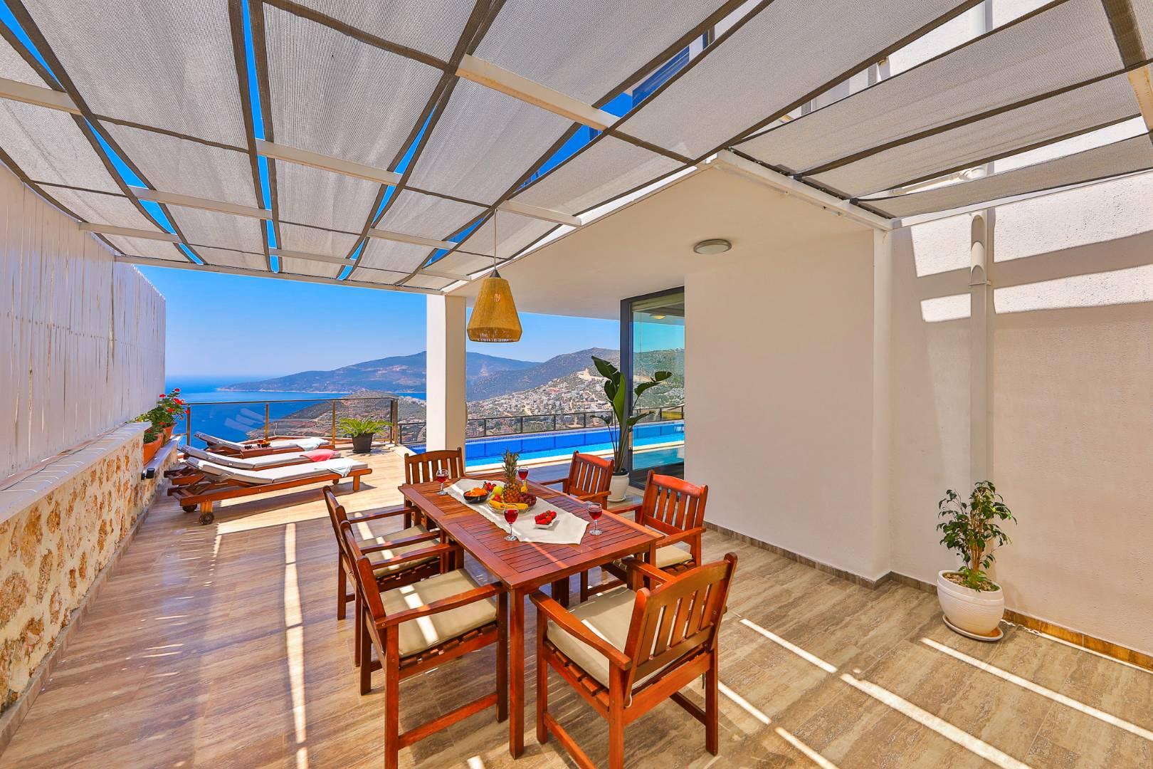 Kaş Kalkan'da Muhteşem Deniz Manzaralı, Özel Havuzlu, Lüks Villa-41051