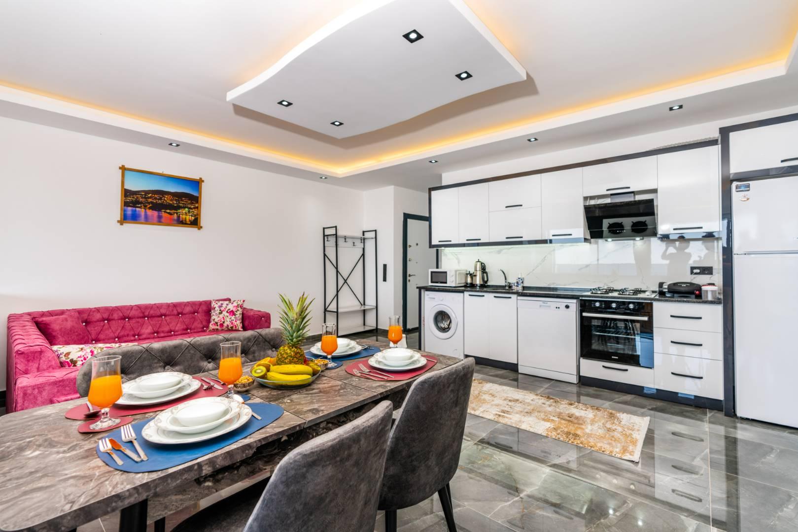 Kalkan Kördere'de Balayı Çiftlerine Uygun, Modern Tasarımlı, Şık Suit-41616