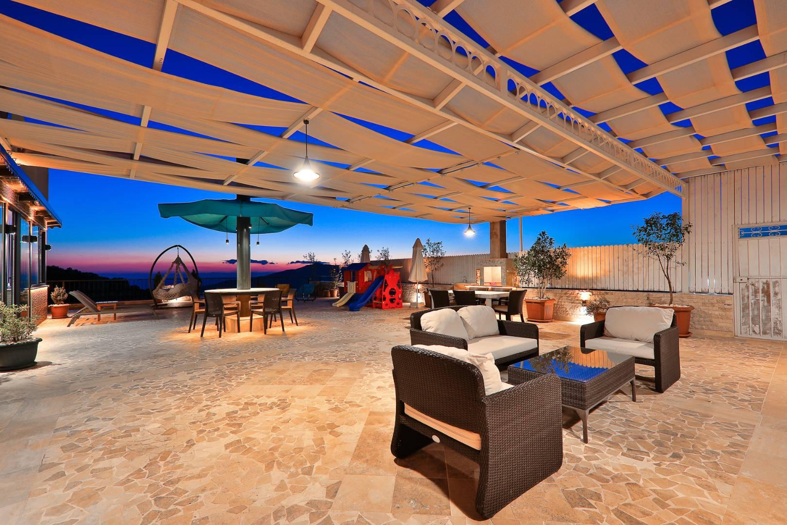 Kalkan Kördere'de Deniz Manzaralı, Özel Havuzlu, Saunalı Villa-43305