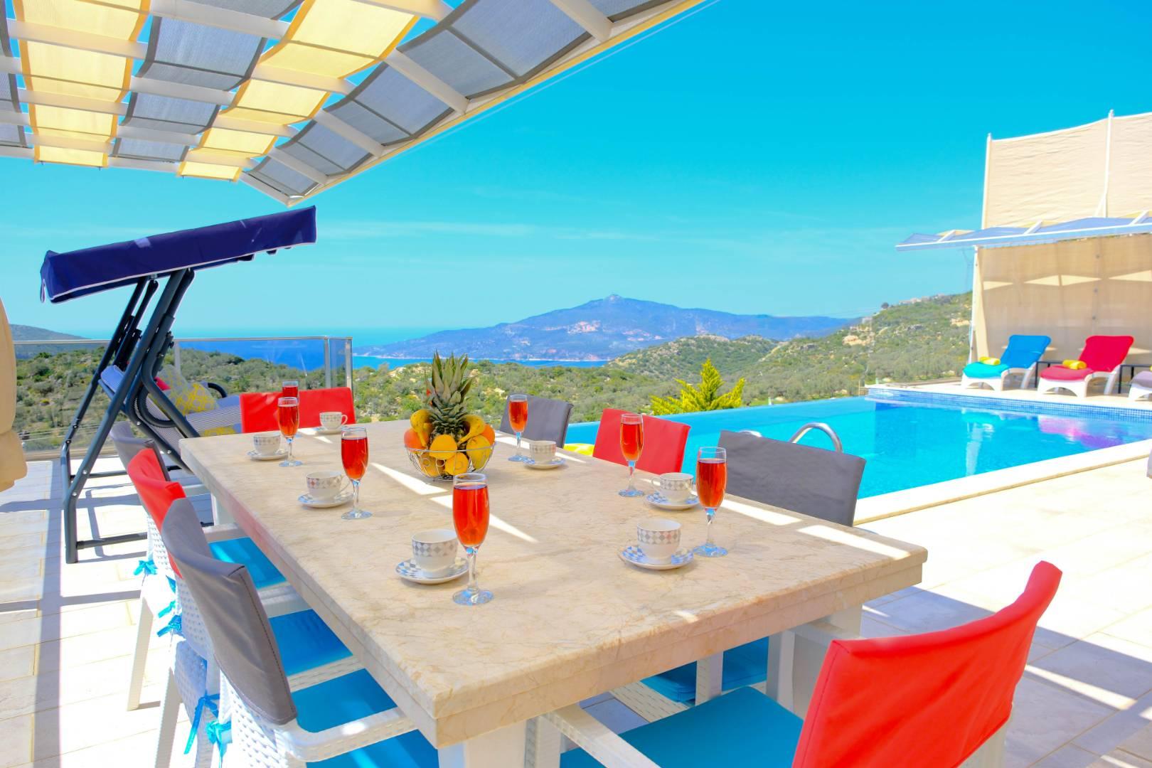 Kaş Bezirgan'da İhtişamlı Deniz Manzaralı, Özel Havuzlu, Lüks Villa-42105