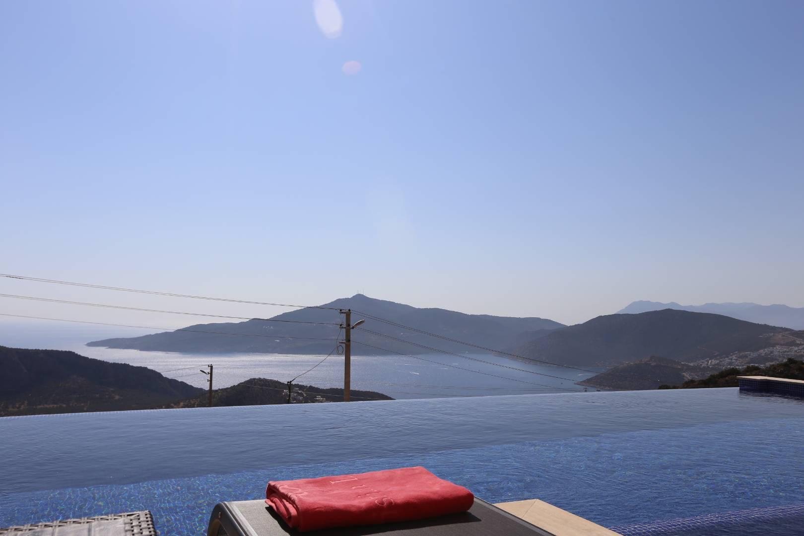 Kalkan Bezirgan'da Deniz Manzaralı, Özel Havuzlu, Balayı Villası-36906