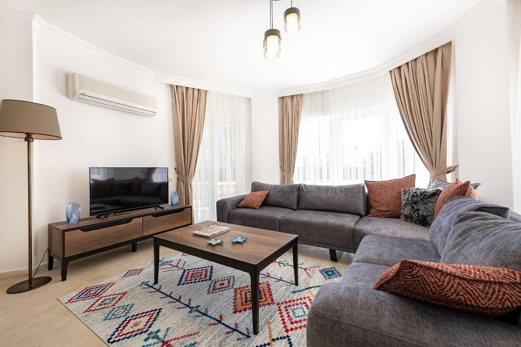 Kaş Kalkan'da Yemyeşil Doğada, Özel Havuzlu, Bahçeli Şık Villa-34860