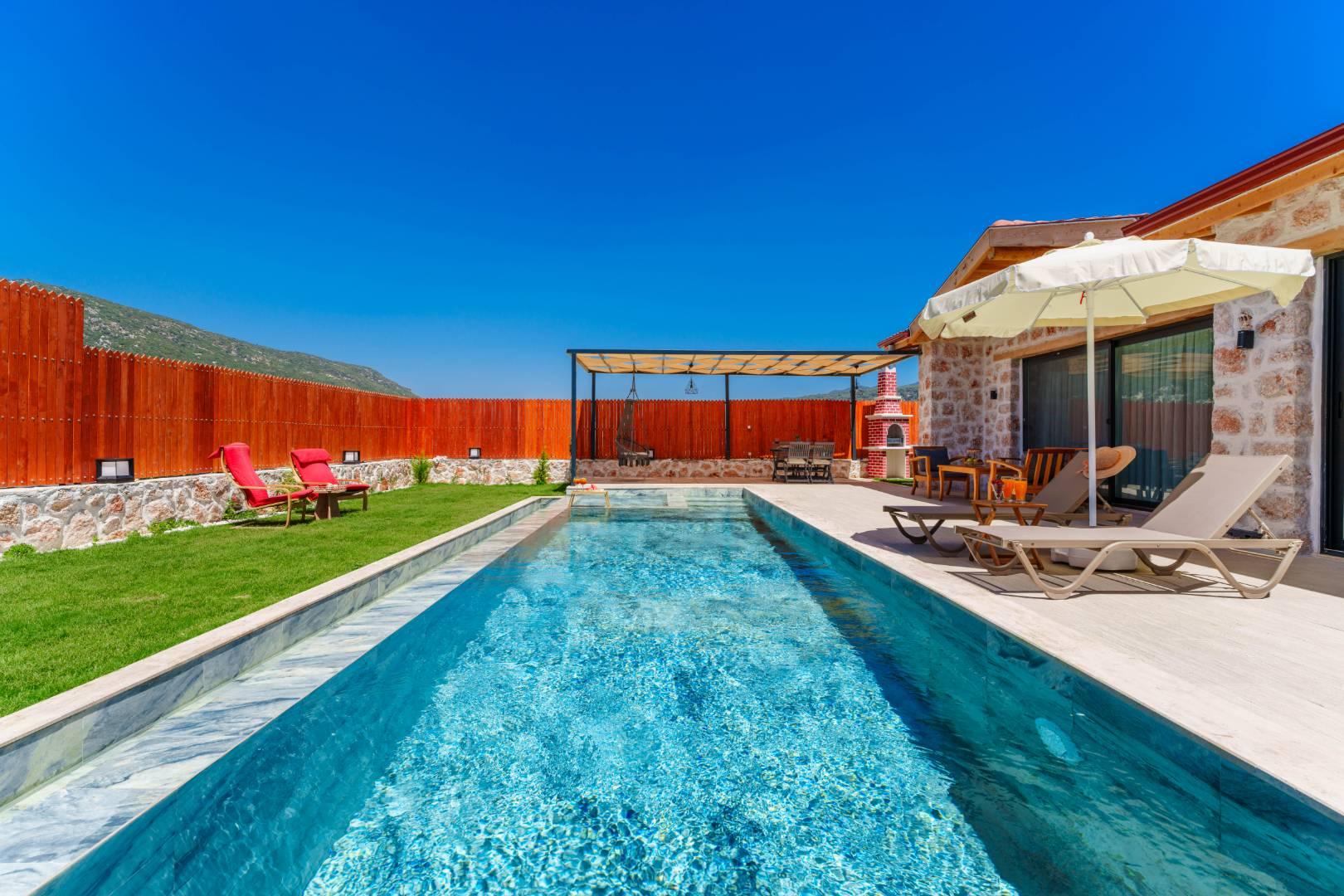 Kaş Sarıbelen'de Muhteşem Doğada, Özel Havuzlu, Balayı Villası-43604