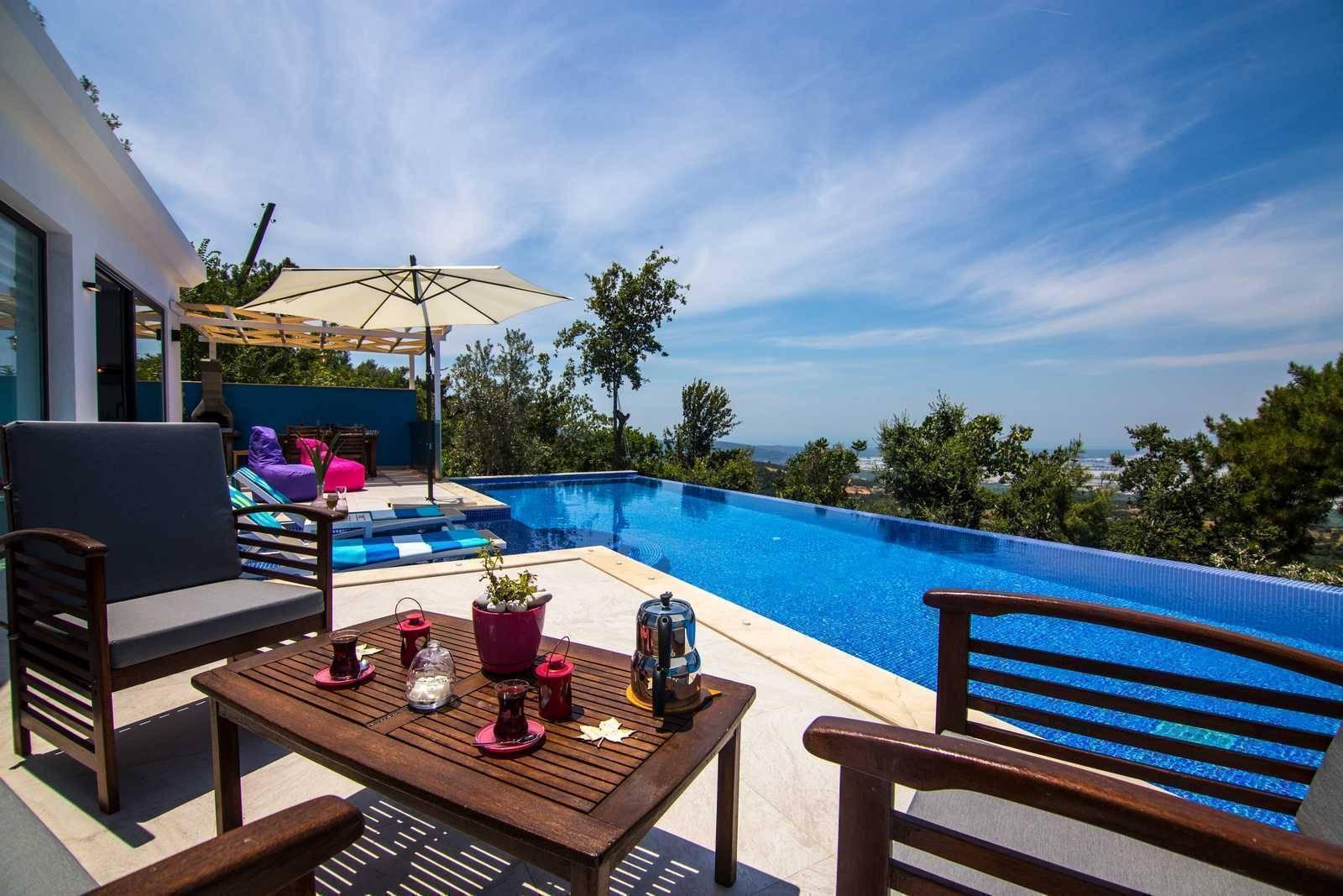 Kaş Üzümlü'de Doğa İle İç İçe, Özel Havuzlu, Balayı Villası-41079