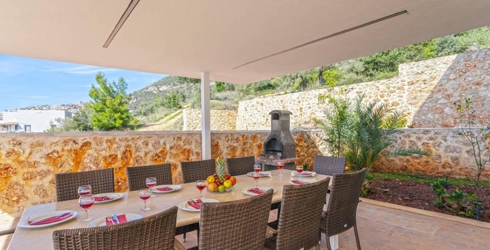 Kalkan'da Eşsiz Deniz Manzaralı, Özel Havuzlu, 5+1, Lüks Villa-14645
