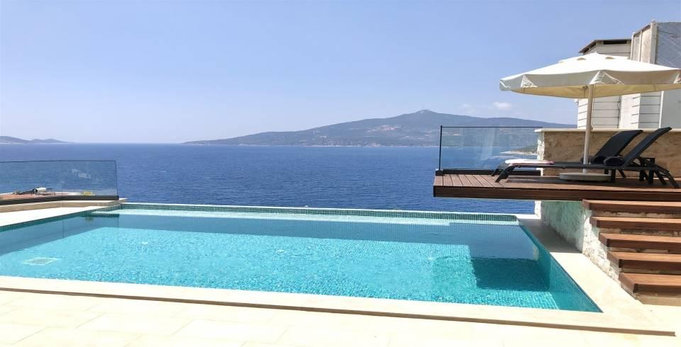 Kaş Kalkan'da Enfes Deniz Manzaralı, Özel Havuzlu, 8 Kişilik Villa-40443