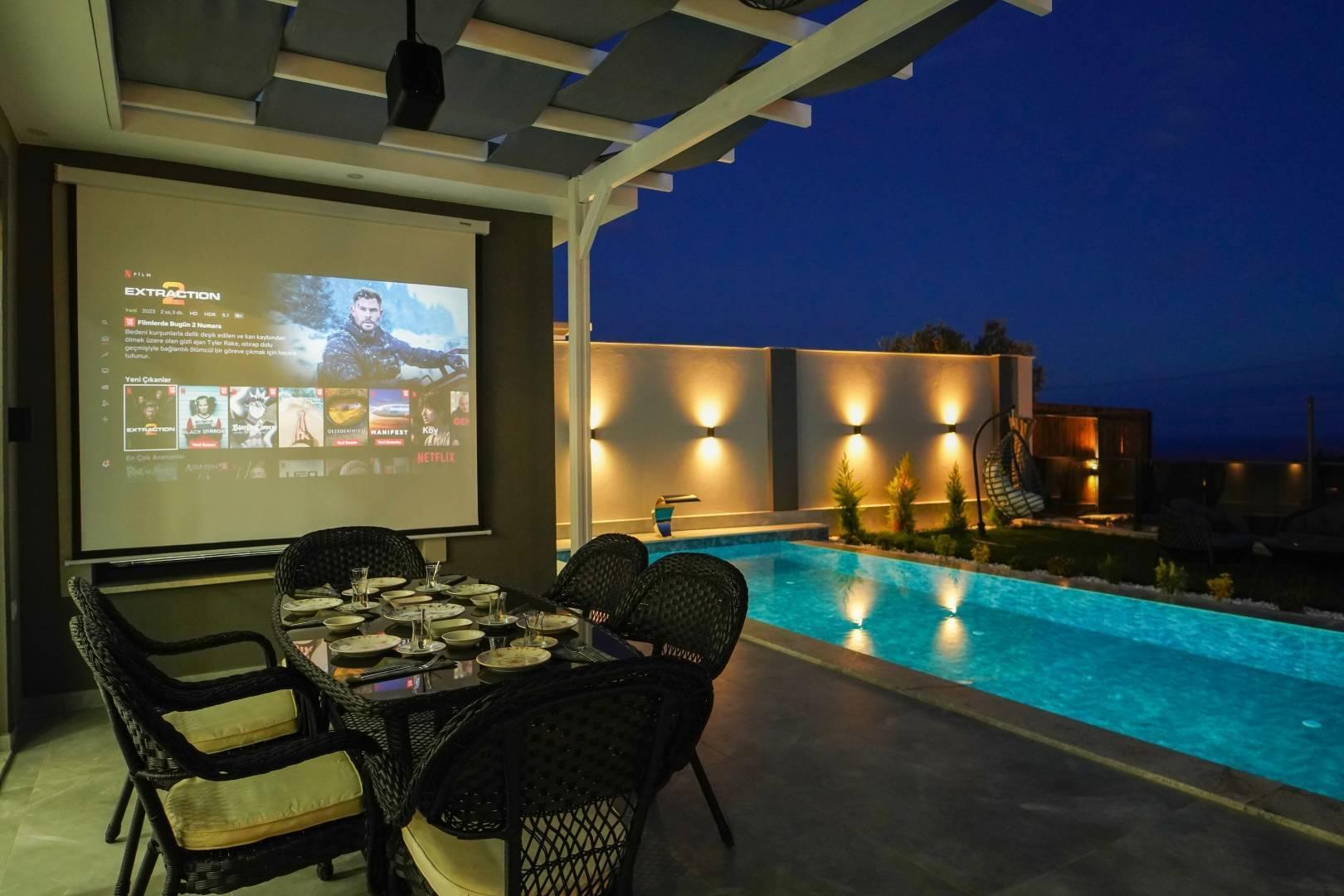 Muğla Seydikemer'de Deniz Manzaralı, Özel Havuzlu, Salıncaklı Villa-39724