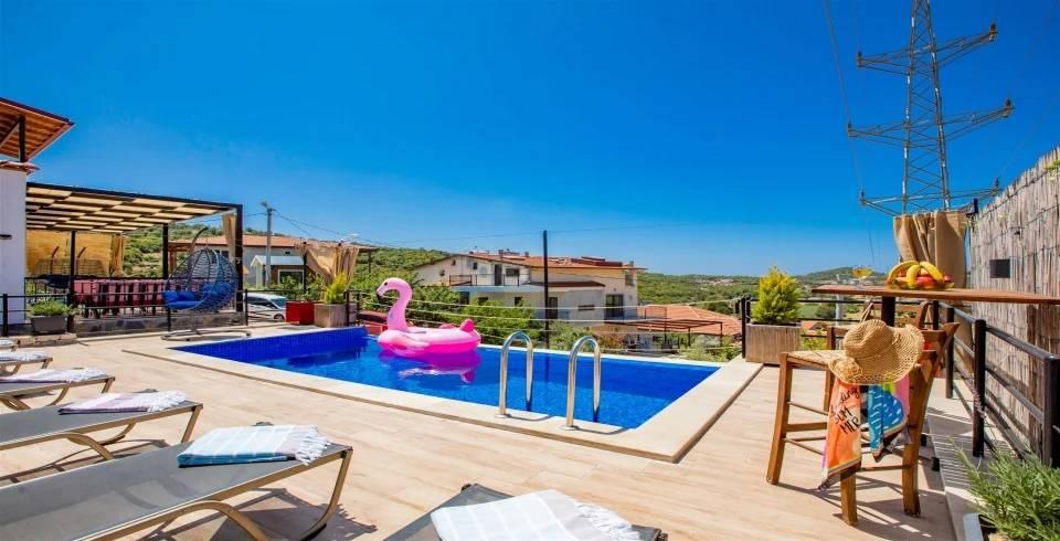 Kaş Ağullu'da Muhteşem Doğada, Çocuk Oyun Alanlı, Lüks Villa-40096