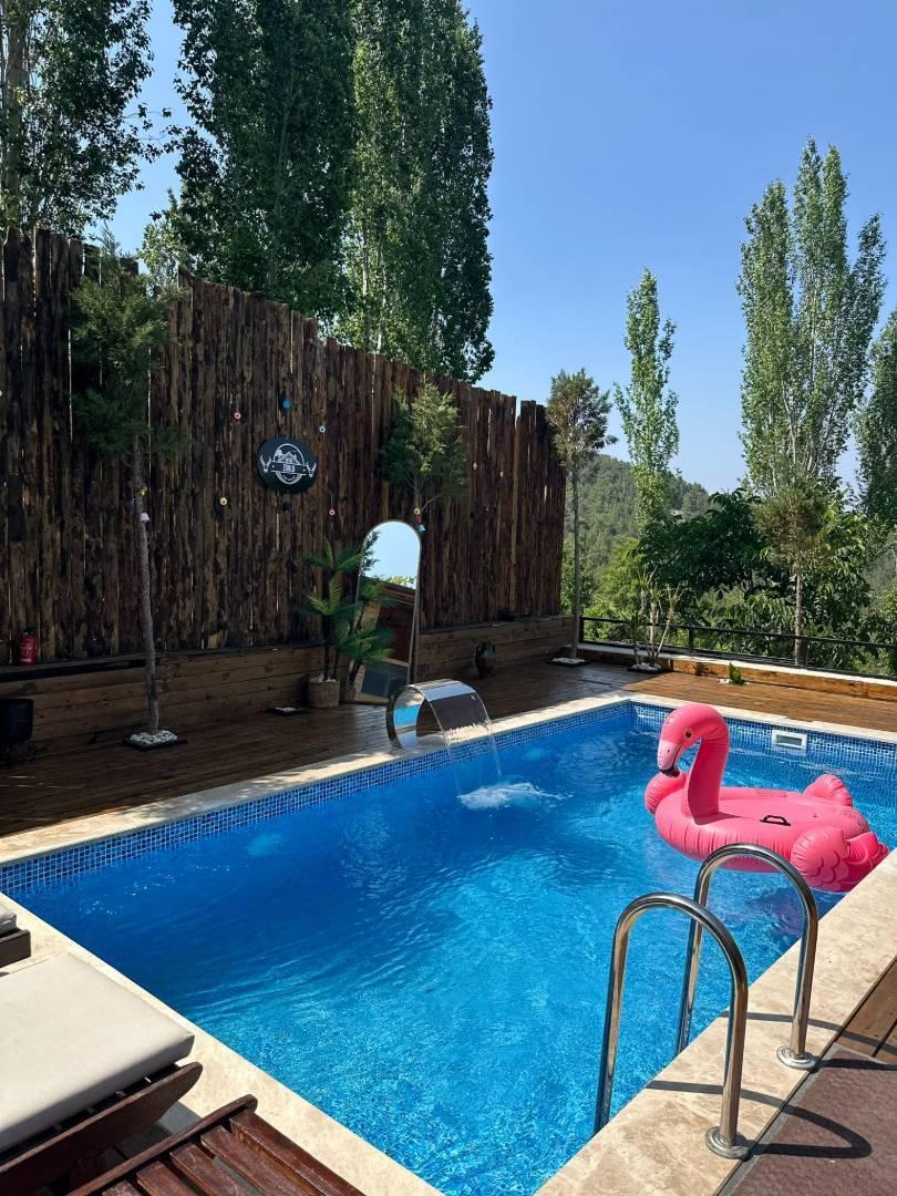 Kaş Aklar'da Balayı Çiftlerine Uygun, Özel Havuzlu, Ahşap Villa-42584