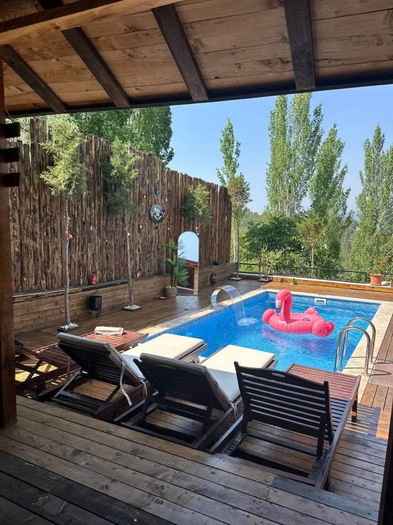 Kaş Aklar'da Balayı Çiftlerine Uygun, Özel Havuzlu, Ahşap Villa