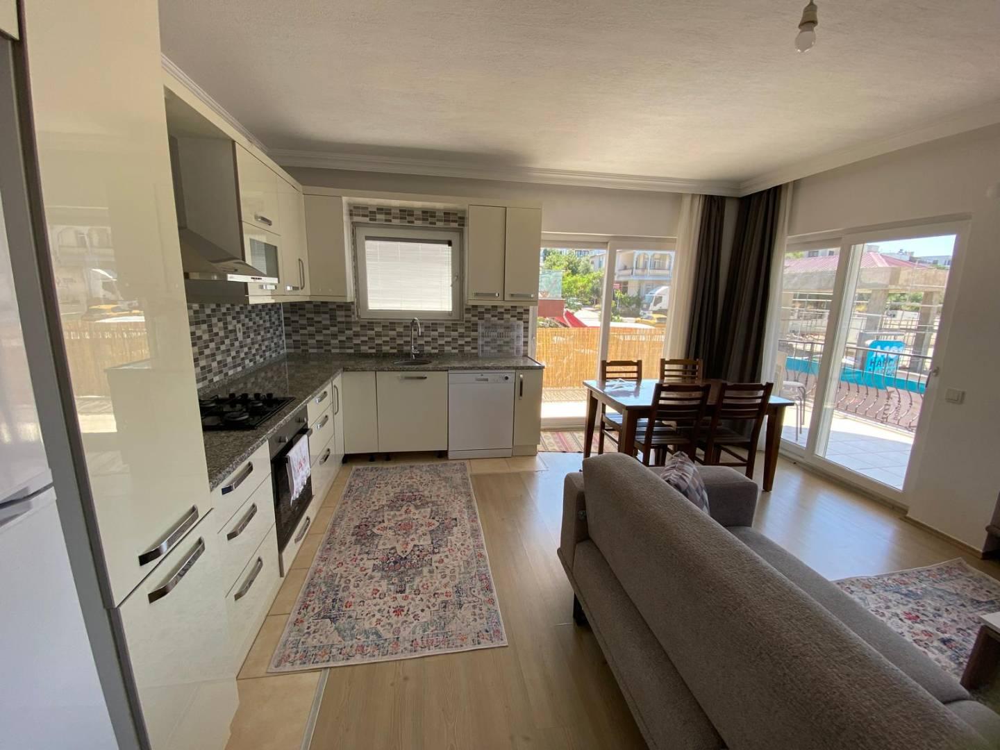 Kaş Andifli'de Çekirdek Ailelere Uygun, 2+1, Şık Apart-42754
