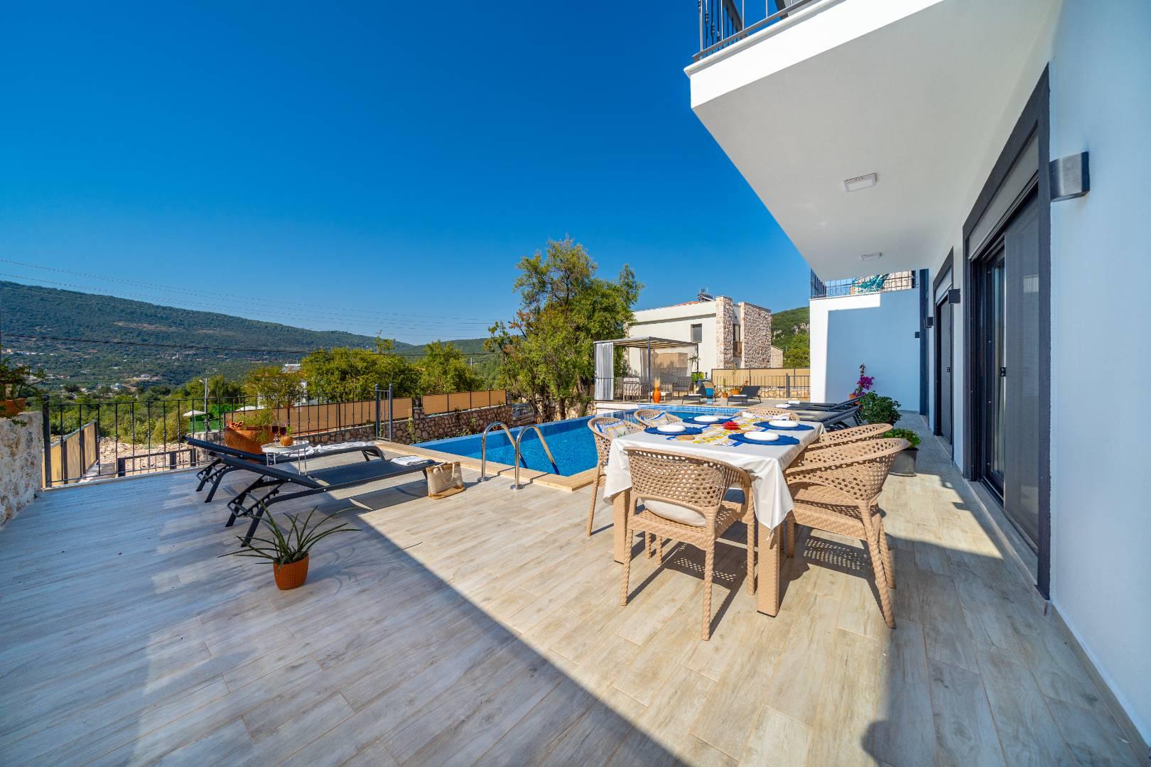 Kaş Andifli'de Kalabalık Ailelere Uygun, Özel Havuzlu, Modern Villa-39309