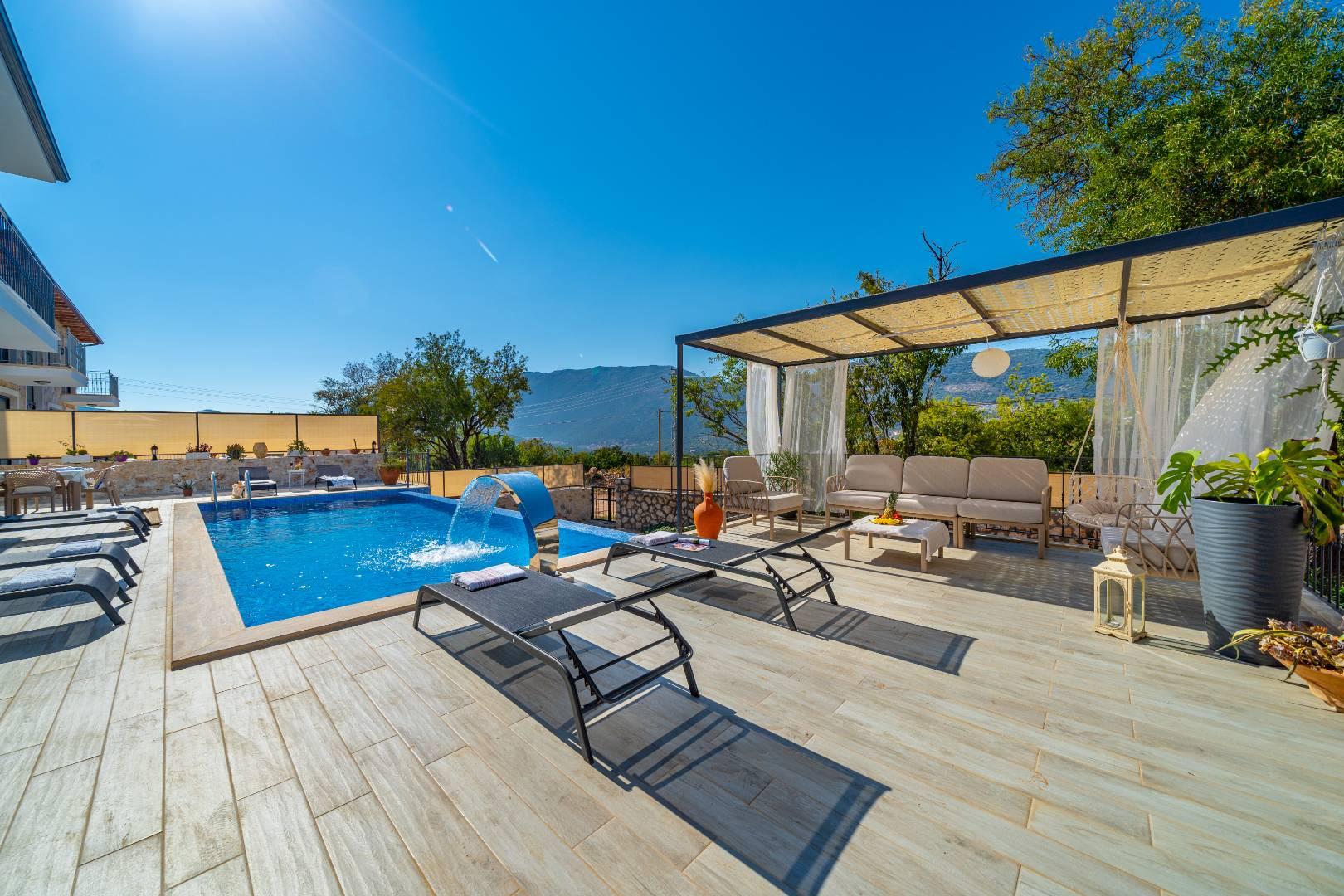 Kaş Andifli'de Kalabalık Ailelere Uygun, Özel Havuzlu, Modern Villa-39309