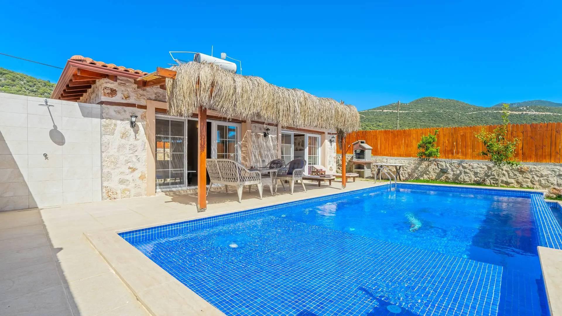 Kaş Bayındır'da Doğayla Baş Başa, Özel Havuzlu, Balayı Villası-41419