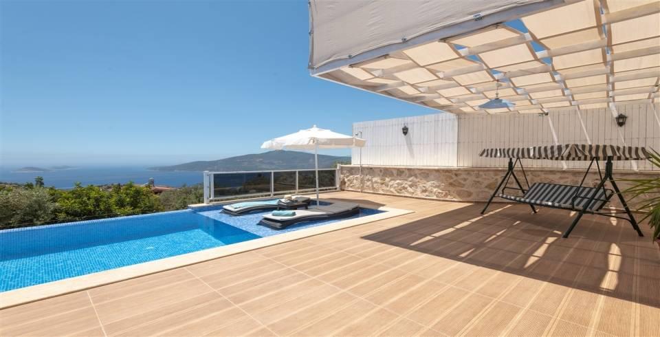 Kaş Bezirgan'da 4 Kişilik, Özel Havuzlu, Modern Tasarımlı Villa-40467