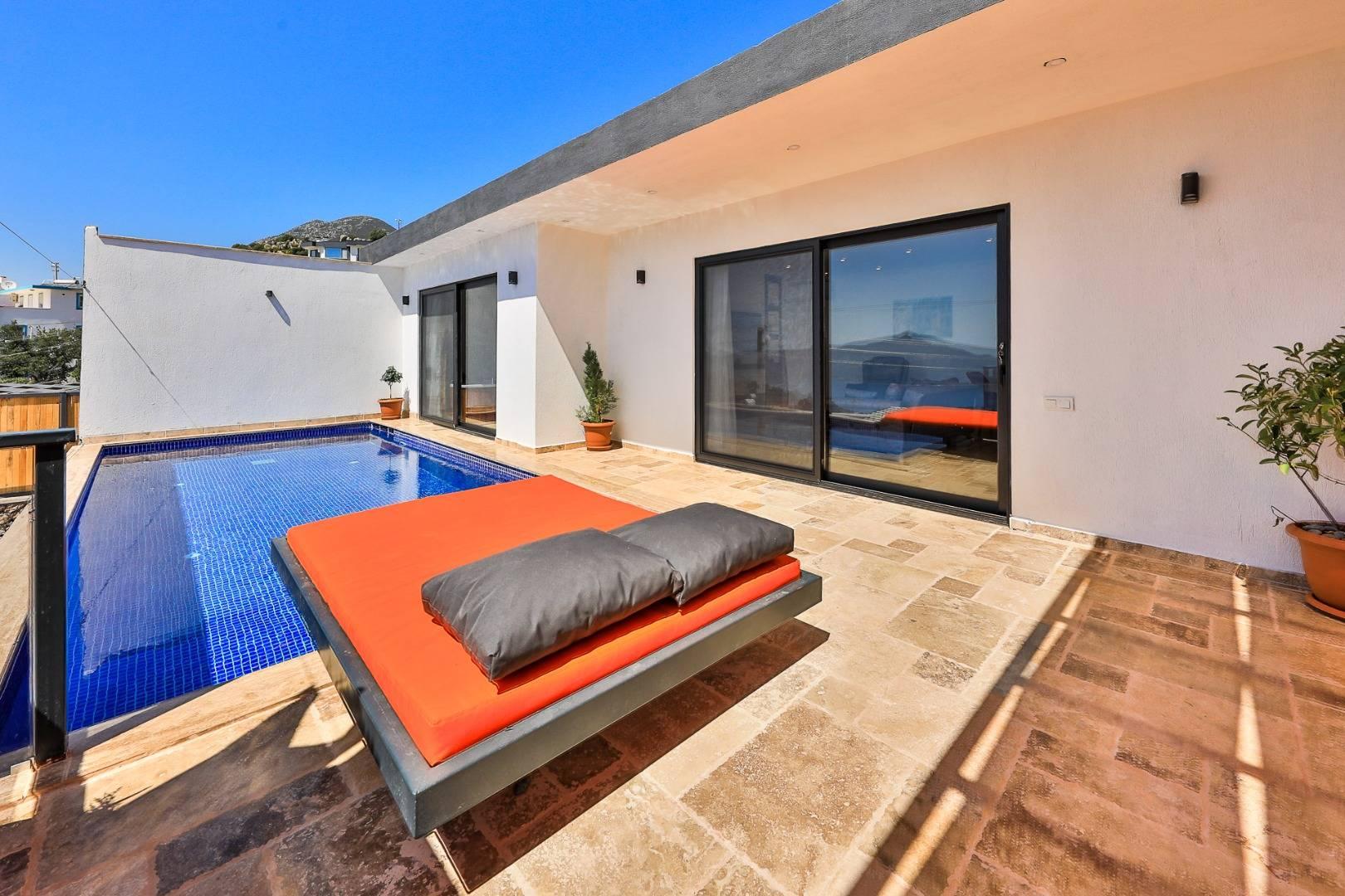 Kaş Bezirgan'da Çiftlere Uygun, Özel Havuzlu, Balayı Villası-41525