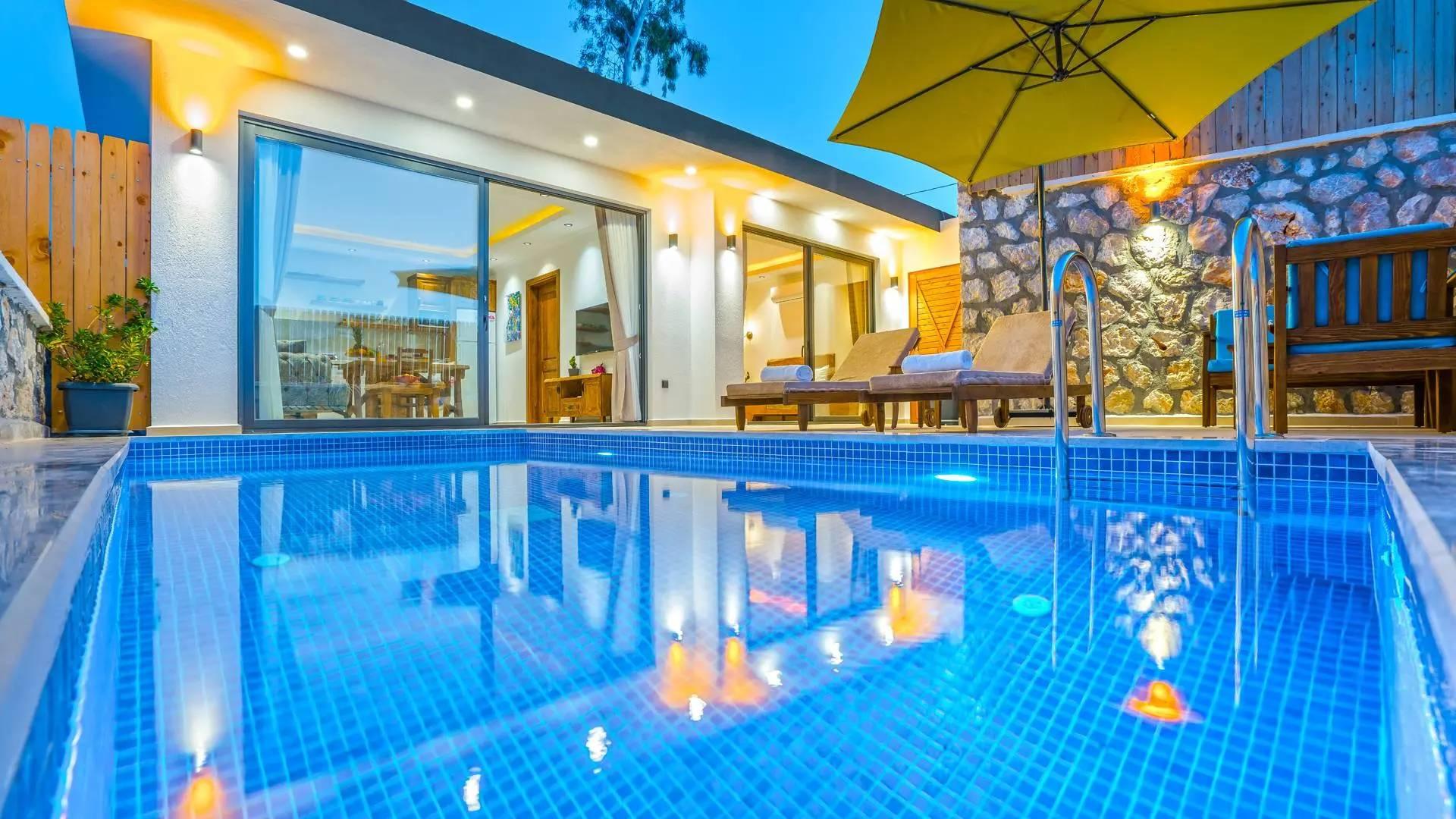 Kaş Bezirgan'da Balayı Çiftlerine Uygun, Özel Havuzlu, Romantik Villa-43967