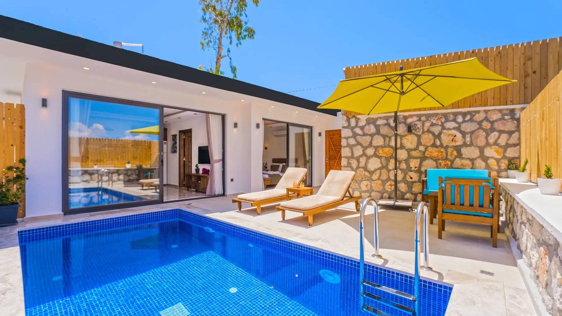 Kaş Bezirgan'da Balayı Çiftlerine Uygun, Özel Havuzlu, Romantik Villa-43967