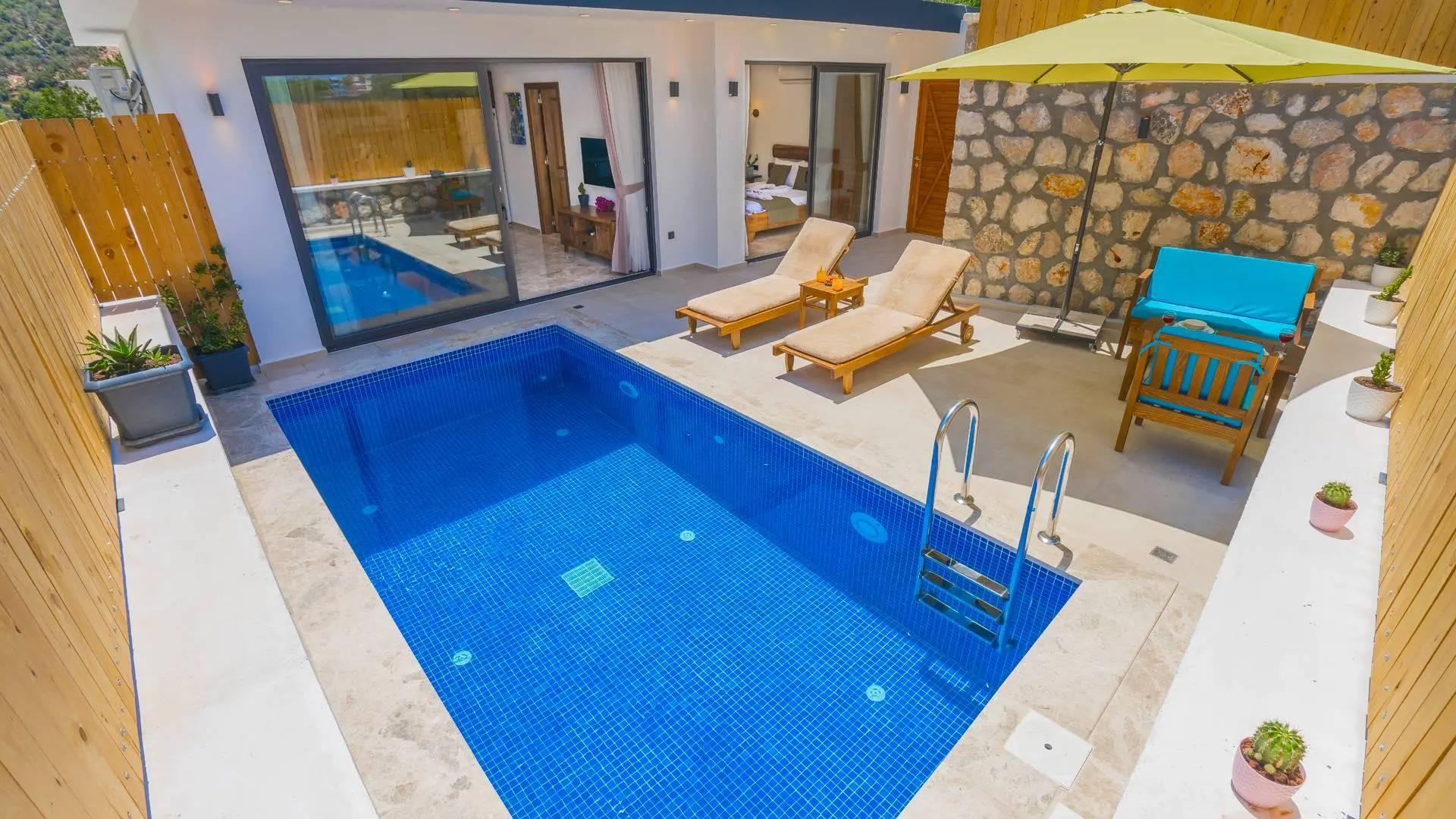 Kaş Bezirgan'da Balayı Çiftlerine Uygun, Özel Havuzlu, Romantik Villa-43967